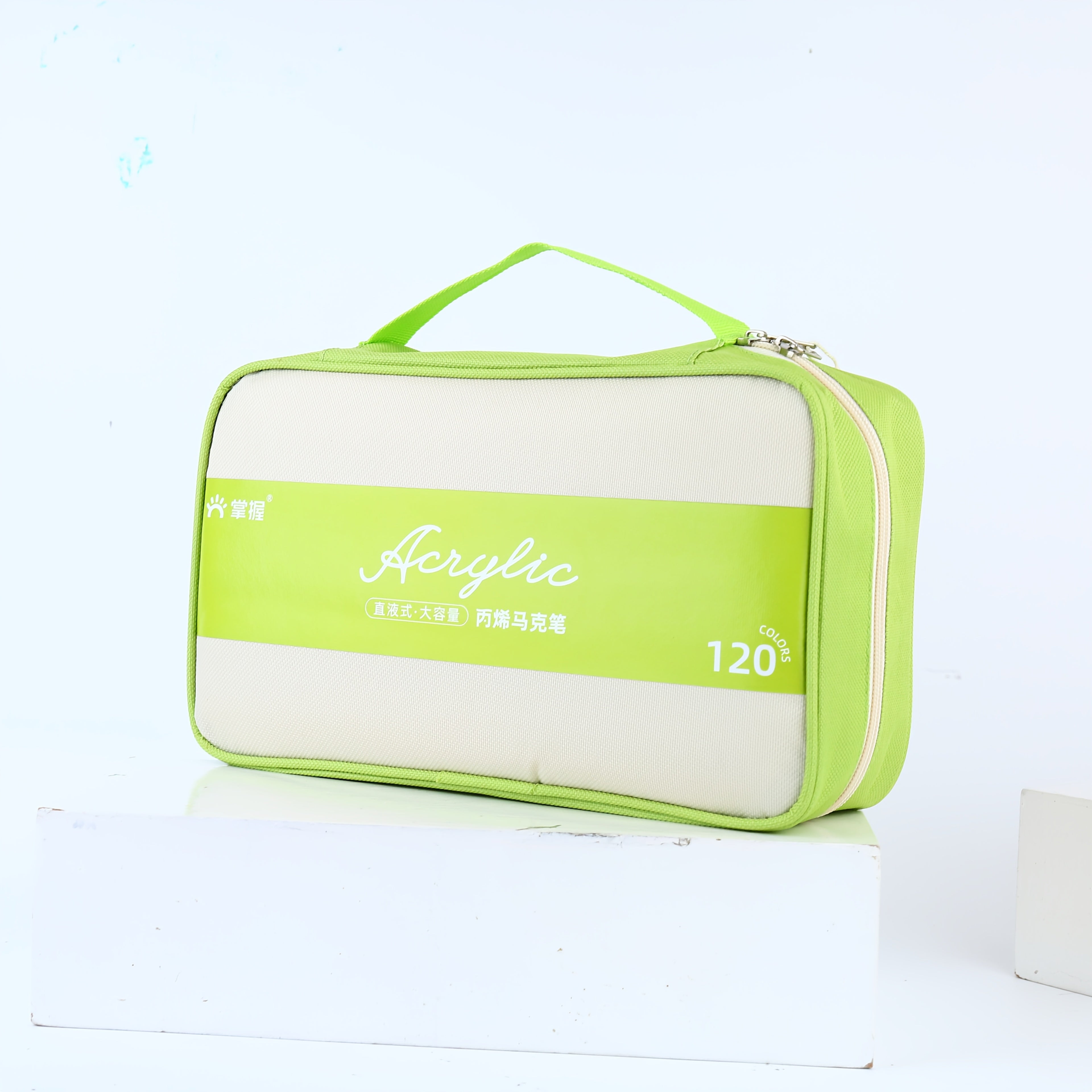 Lot de 120 couleurs, stylo acrylique double pointe avec pinceau et pointe fine pour bois, toile, pierre, verre, céramique, artisanat