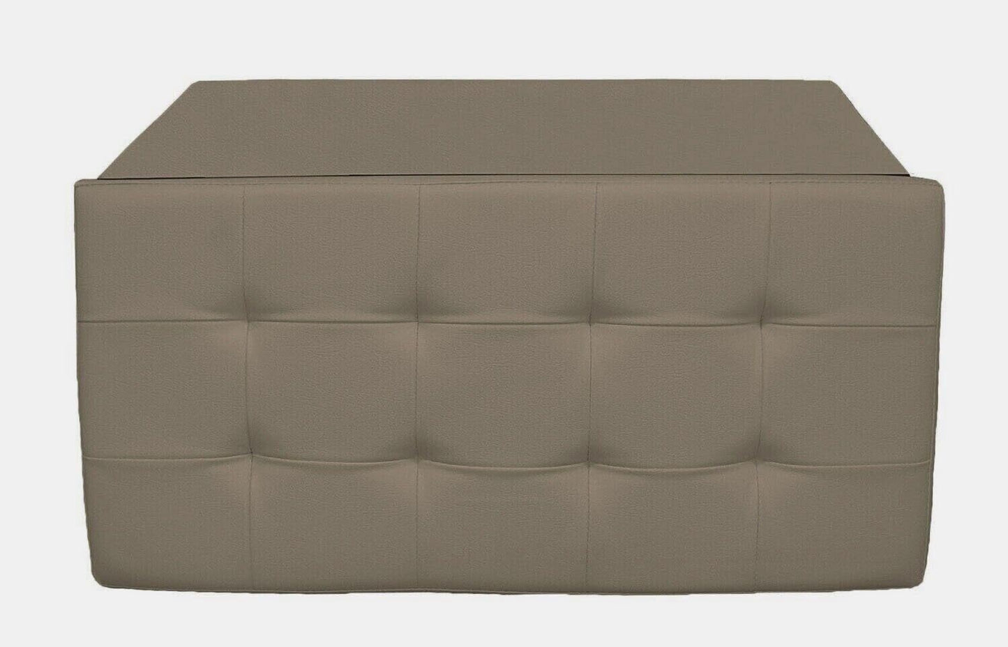 Pouf repose-pieds de rangement Cecaro Group, coussin d'appoint, coffre banc matelassé capitonné, plusieurs couleurs