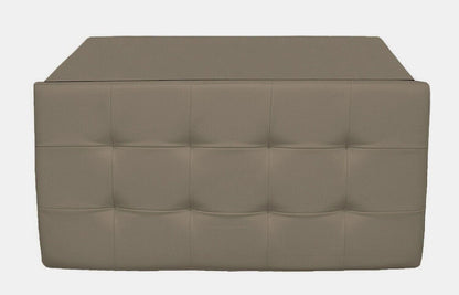 Pouf repose-pieds de rangement Cecaro Group, coussin d'appoint, coffre banc matelassé capitonné, plusieurs couleurs