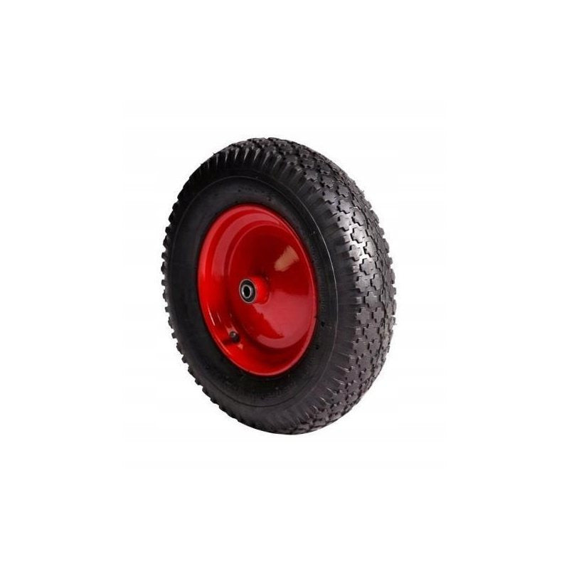 ROUE PIVOTANTE POUR CAMION-POUPEE AVEC ESSOIX, ROBUSTE AVEC CHAMBRE À AIR 4.00-8 4PR