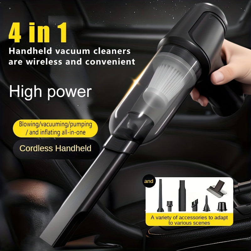 Aspirateur puissant rechargeable USB, aspirateur à main domestique, avec fonctions de soufflage et d'aspiration, mini et portable. Convient pour nettoyer la poussière, les miettes de collation, les cheveux, et applicable aux canapés, tapis, bureaux et esc