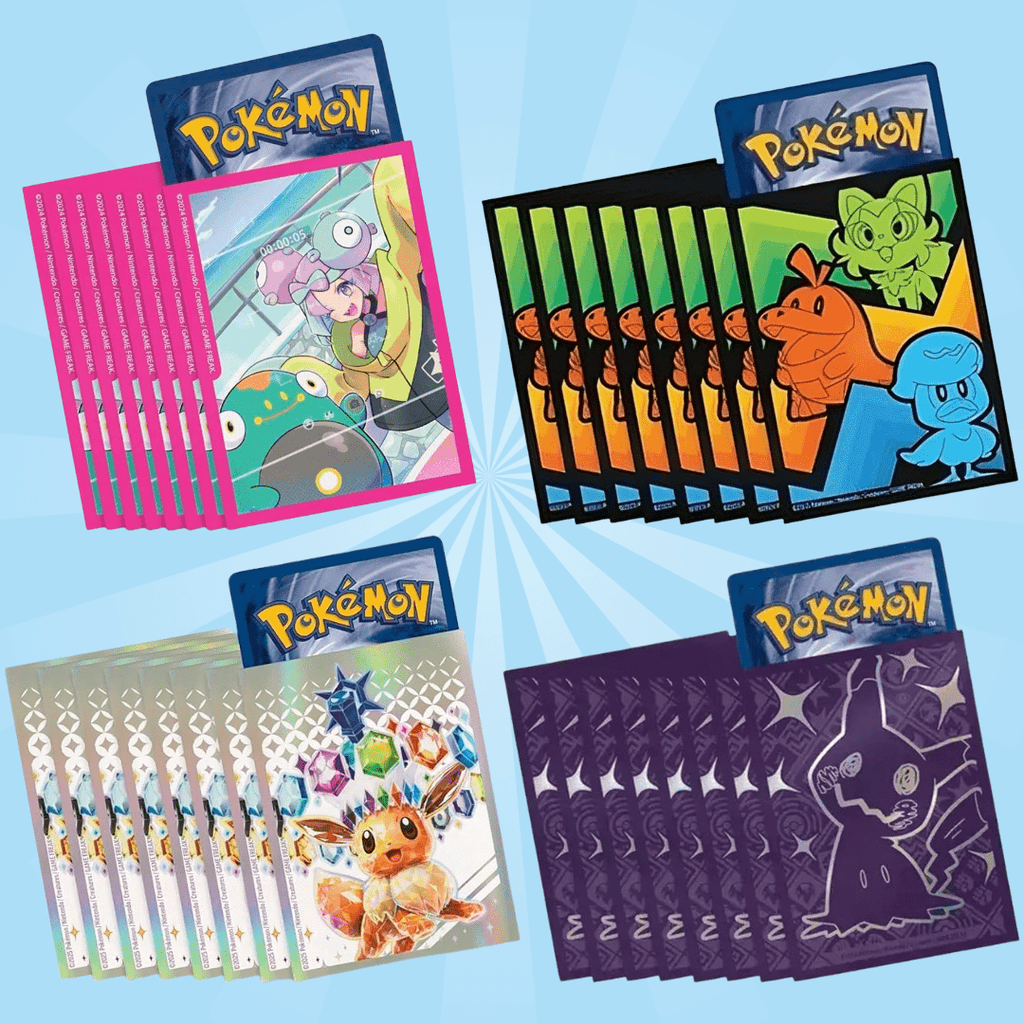 Manches de Boîte Elite Trainer pour Pokémon – 65 Pièces | Sélection Aléatoire, Protection pour Cartes à Collectionner