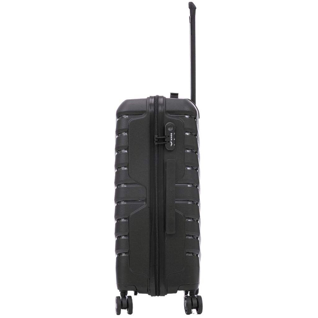 Options de bagages / Polypropylène TSA / 28" 24" 20" 18" pouces / Dimensions environ 75 x 50 x 30 cm ou 68 x 41 x 25 cm ou taille cabine 55 x 40 x 20 cm ou bagage à main 50 x 34 x 18 cm avec roues amovibles / Bagage à main ABS+ de haute qualité, bagage de