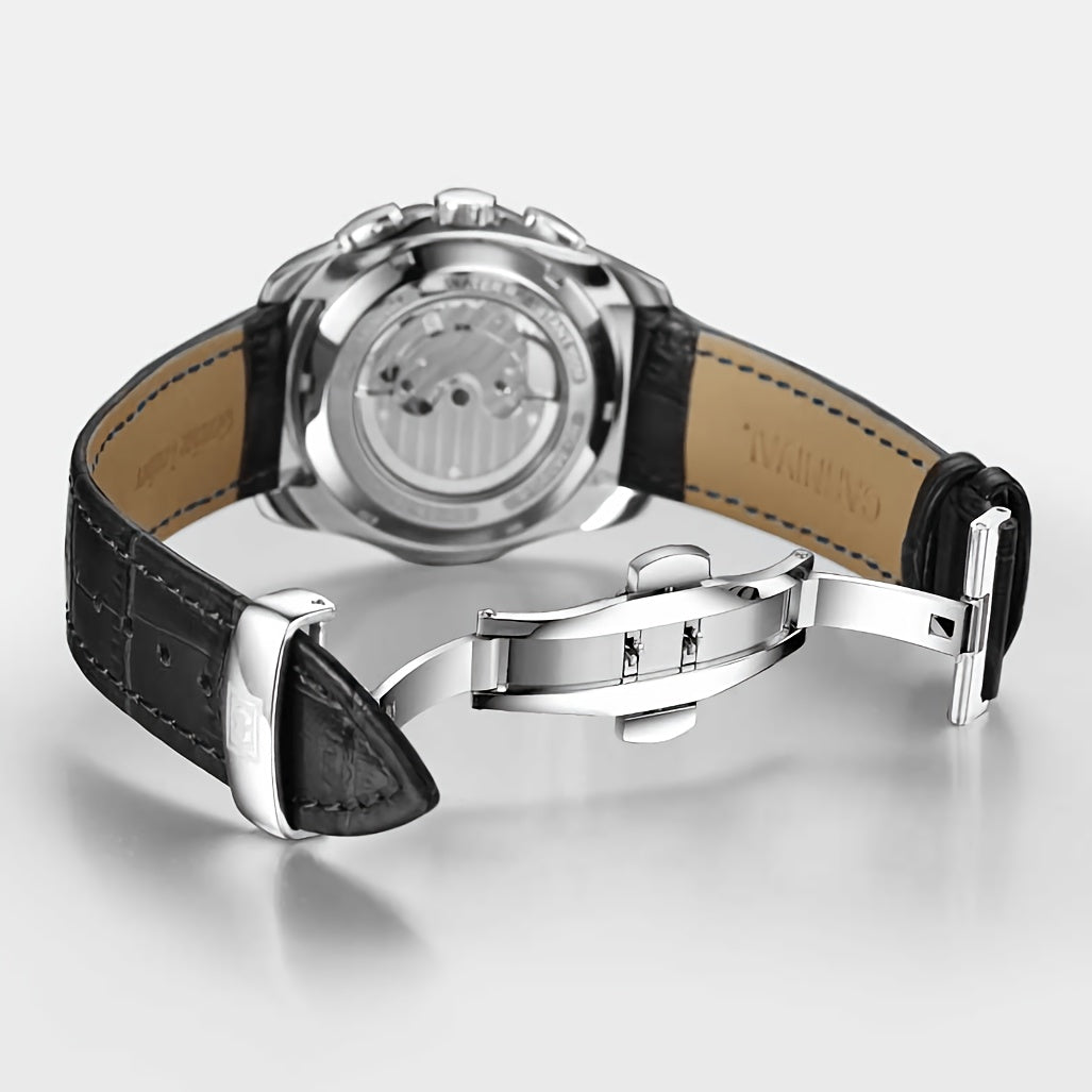 [I&W CARNIVAL] Montre Mécanique Automatique Multifonction pour Homme, Montre Sportive Élégante avec Calendrier et Étanchéité 30m
