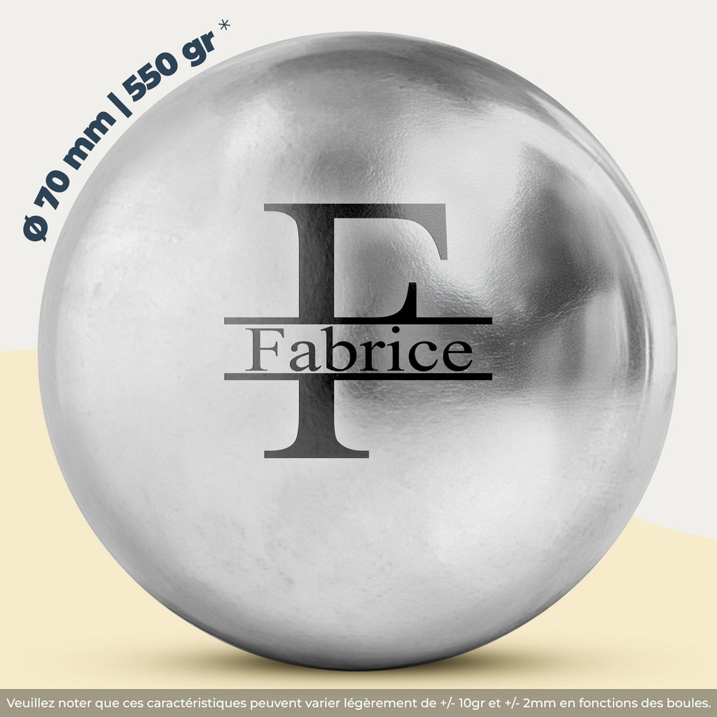 Boule de pétanque personnalisé - Pétanque 550 gr personnalisable - Boule Gravé - Cadeau personnalisable - Idée cadeau pour homme - Fête des grand-pères - Fête des pères - Anniversaire - Noël - Activité pleine air - Personnalisation - Cadeau femme