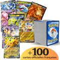 Pack Ultra Rare Cartes Pokémon TCG | 100+ Lot Cartes Pokémon - 1x Ultra ou Double Rare Garanti - Holos & Rares Inclus ! Cadeau Parfait pour Enfants & Collectionneurs - 100% authentique