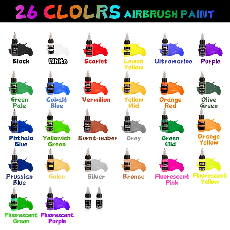Ensemble de Pigments Assortis 36/26/15 Couleurs, 20ml/0.67oz, Multifonctionnel pour Peinture à l'Huile, Peinture à la Main, Création DIY, Débutants, Amateurs, Fournitures pour Peinture sur Céramique, Cadeaux de Fêtes, Idées Cadeaux
