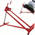 Diable pour tracteur de pelouse, Diable pour tondeuse à gazon et tracteur de pelouse Max 400KG, Aide au nettoyage de tondeuse à gazon inclinable à 45° réglable, Diable pour tondeuse à gazon, Rouge/noir