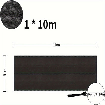 Écran de confidentialité de 100 cm pour balcon, terrain de sport et jardin, filet d'ombrage 150 g/m² avec  UV et design -vent, inclut attaches en gris foncé vert
