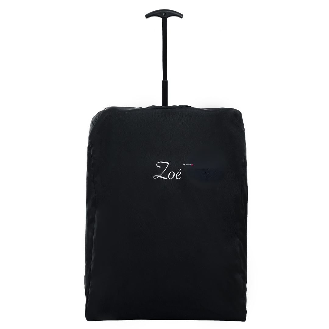HonorBB ZOA Poussette Canne Bébé Légère et Compacte, 0-3 Ans, 0-15 kg, 3 Positions Inclinables, Pliage Automatique, Bandoulière, Moustiquaire et Protection Pluie Offerts – Essential Black