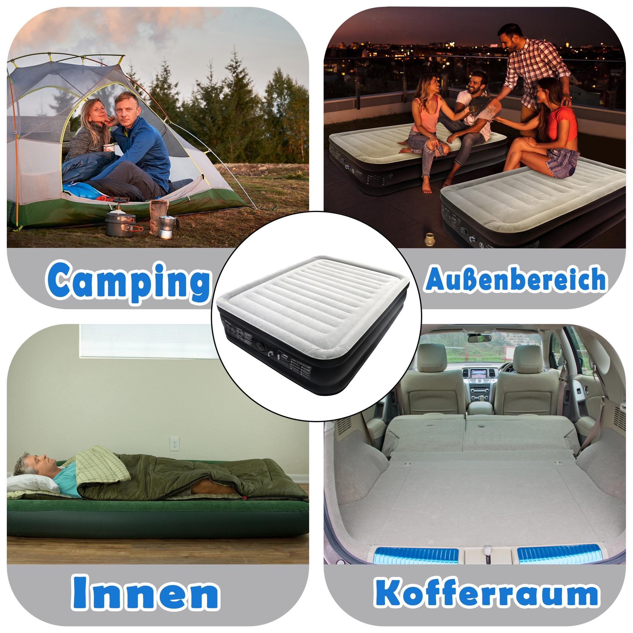 Matelas de camping, matelas pneumatique, literie d'extérieur, matelas gonflable auto-gonglant pour 1/2 personnes, gonflage rapide, pour équipement de camping et de randonnée