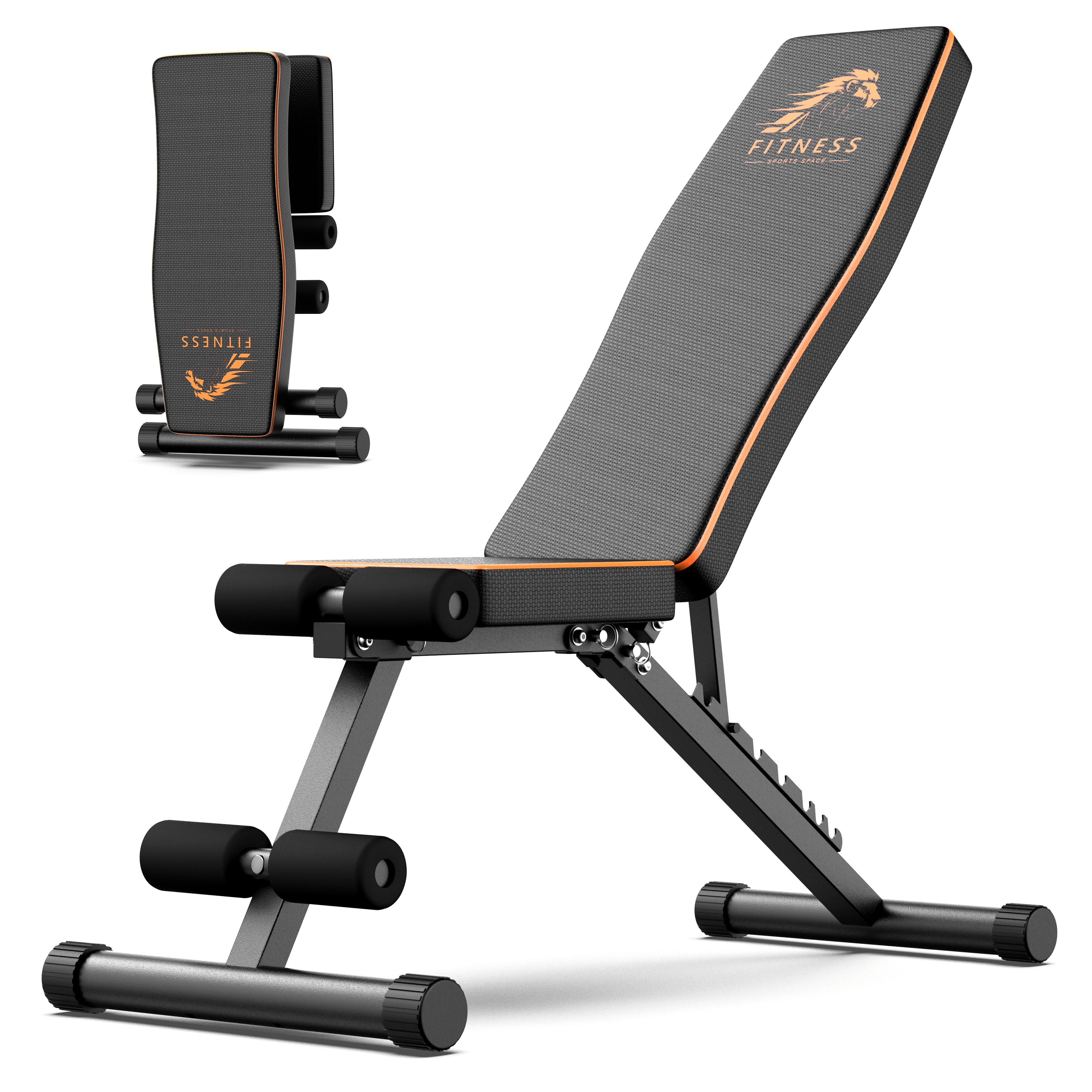 GartistGo Banc de musculation pliable et ajustable, 300KG/660LB Banc de musculation pliable et rapide pour la maison, l'entraînement, la salle de sport