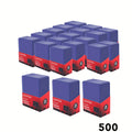 LOVFEN - 35pt Pochettes de  pour Cartes - Lot de 500 (20x25 Paquets) - Format Standard 7,62x10,16 cm - Protégez Vos Cartes de Baseball et Sportives avec Ces Pochettes en Plastique Dur Transparent