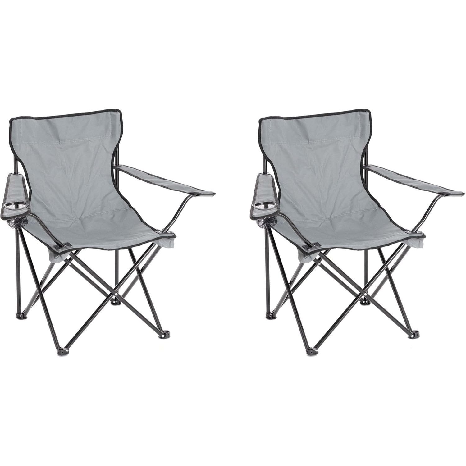 Chaise de camping pliable Baroni Home pour jardin d'extérieur, chaise de camping pliable portable, chaise de camping et de pêche avec porte-gobelet, 20X20X31 pouces (50X50X80 cm)