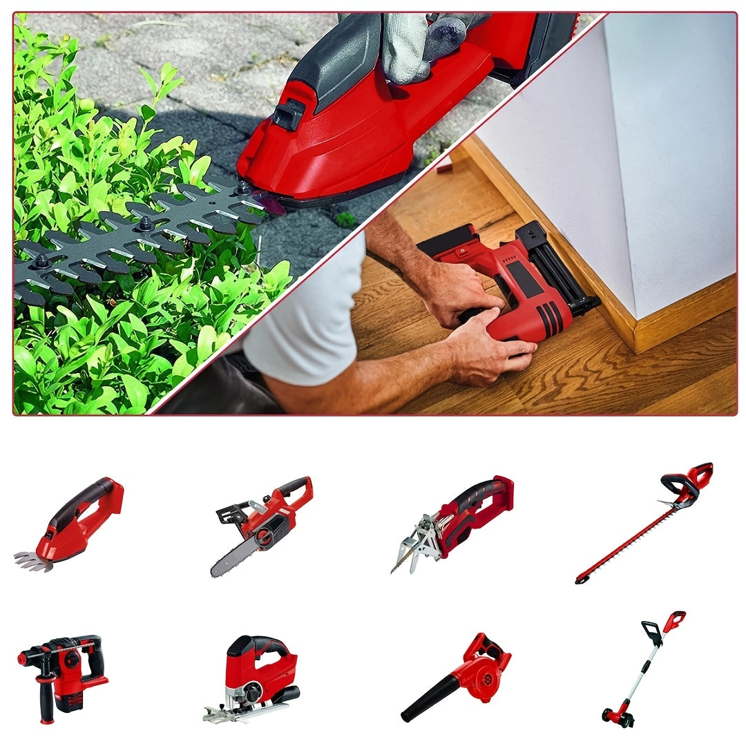 Lot de 2 batteries Einhell 18V, batterie de rechange Einhell Power X-Change 6000mAh lithium-ion, compatible avec tous les outils Einhell 18V et Power X-Change H, avec indicateur LED