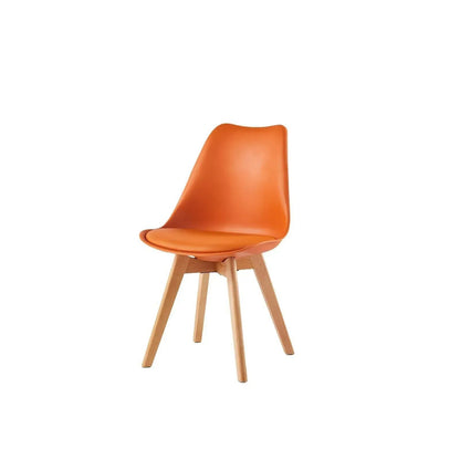 Ensemble de 4 chaises de salle à manger MCC Direct, chaises de cuisine, chaises de bureau, chaise coquille de designer, "Eva" disponible en 7 couleurs tendance
