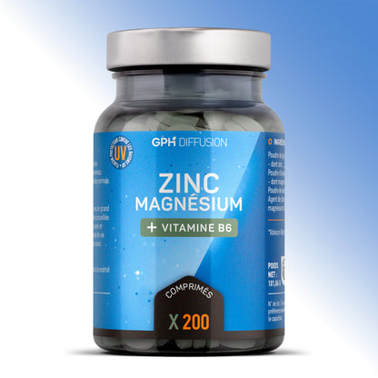 Magnésium + Zinc + Vitamine B6 - Comprimés - GPH DIFFUSION