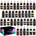 Ensemble de pigments assortis 36/26/15 couleurs, 20 ml/0,67 oz, multifonctionnel, idéal pour la peinture à l'huile, la peinture manuelle, la création DIY, les débutants, les amateurs, la peinture sur céramique, cadeaux de vacances, idées cadeaux