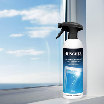 Nettoyant anti-buée pour verre et miroir 500 ml - Sans traces, pour fenêtres, cabines de douche et pare-brise de voiture