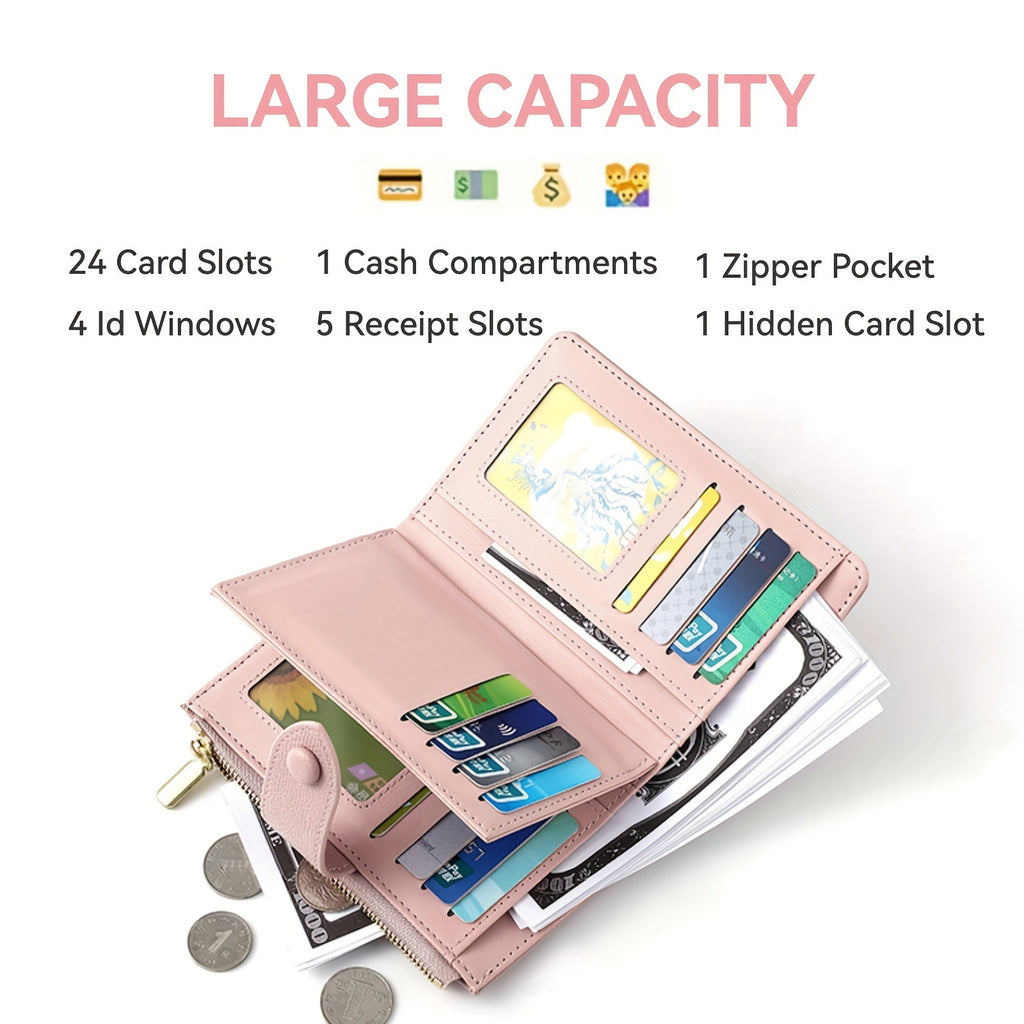 Nouveau Portefeuille Multi-Fonction Sac à Cartes Femme Court Slim Sac à Main Cadeaux de Pâques, Cadeaux pour Mère, Cadeau Maman, Portefeuilles pour Femmes, Porte-Passport, Voyage, Étuis à Cartes, Bon marché, Sac Femme, Carteras, Porte-Monnaie, Tendance et