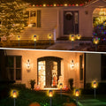 Lot de 4/6/8/10/12 lampes torches solaires à effet flamme, IPX5, éclairage extérieur de jardin et allée, plastique durable, célébrations de fêtes et ambiance de patio, décoration de jardin festive à effet flamme vacillant