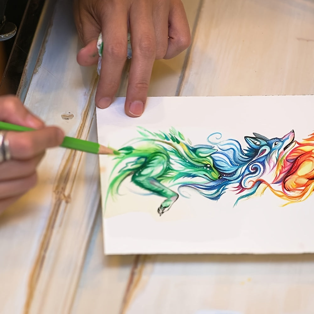 Collection de 258 crayons de couleur de haute qualité pour adultes, idéaux pour le coloriage, le mélange et le superposage - adaptés aux applications artistiques professionnelles