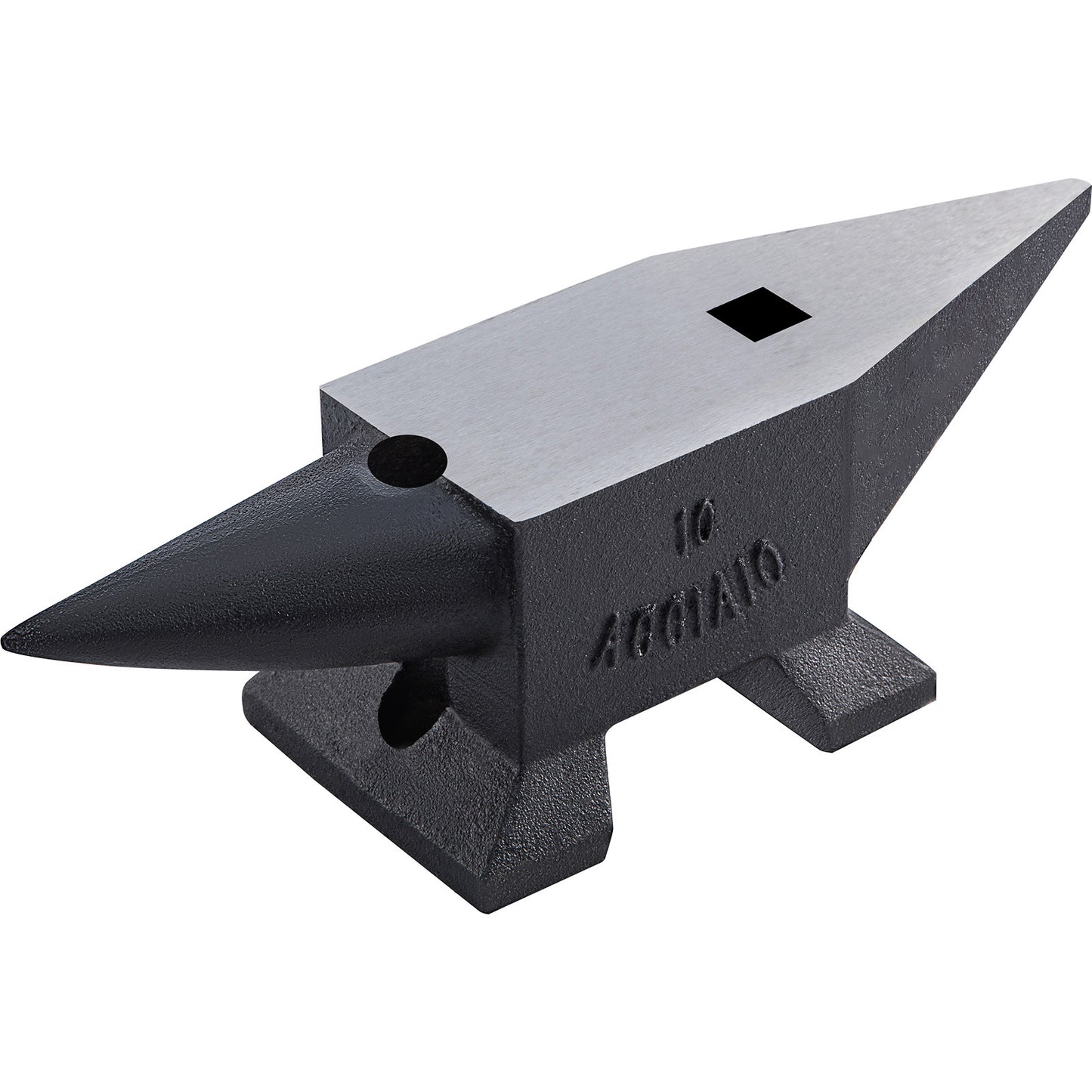 VEVOR Marteau à enclume, 22 Lbs/10kg Enclume à cor unique, avec grand comptoir et base stable, enclume à cor ronde robuste à haute dureté pour forgeron, pour la mise en forme, la torsion