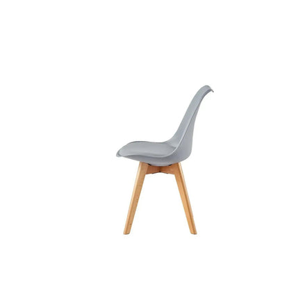 Ensemble de 4 chaises de salle à manger MCC Direct, chaises de cuisine, chaises de bureau, chaise coquille de designer, "Eva" disponible en 7 couleurs tendance