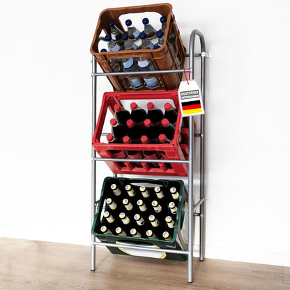 Étagère à boîtes de boissons Rocket avec fixation murale – Support à bouteilles / Support à boissons en métal – Étagère à boîtes pour boîtes de boissons – Étagère Rocket KARAT