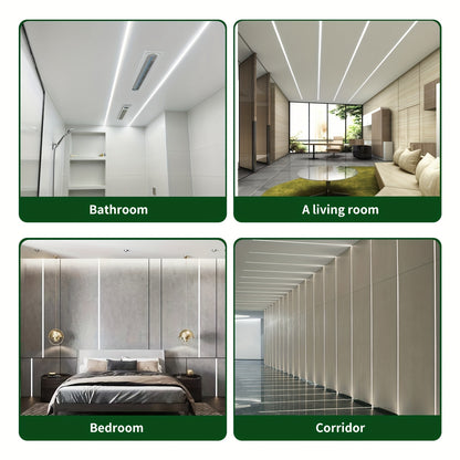 Bande Lumineuse LED AC 220V 230V, 120 LED/mètre 7W/mètre Ruban LED Adhésif, Ruban LED, Blanc ou Blanc Chaud pour Cuisine, Décoration de Pièce, Éclairage Intérieur avec Prise et Interrupteur EU