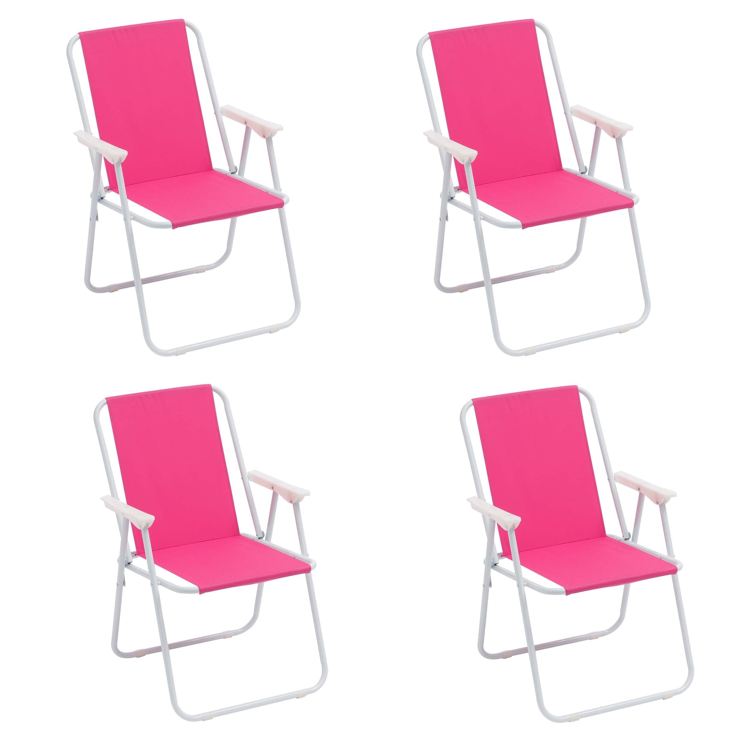 Chaise de plage pliable Baroni, chaise de plage ou de camping en tissu, chaise d'extérieur avec accoudoirs, 20,5 x 17,3 x 30 pouces (52 x 44 x 76 cm)