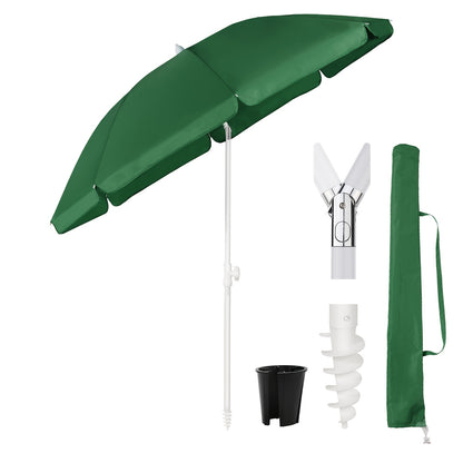 Parasol de balcon Sunula 180 cm avec pied béquille, housse de , inclinaison et réglage en hauteur, parasol de plage pour balcon, jardin et terrasse