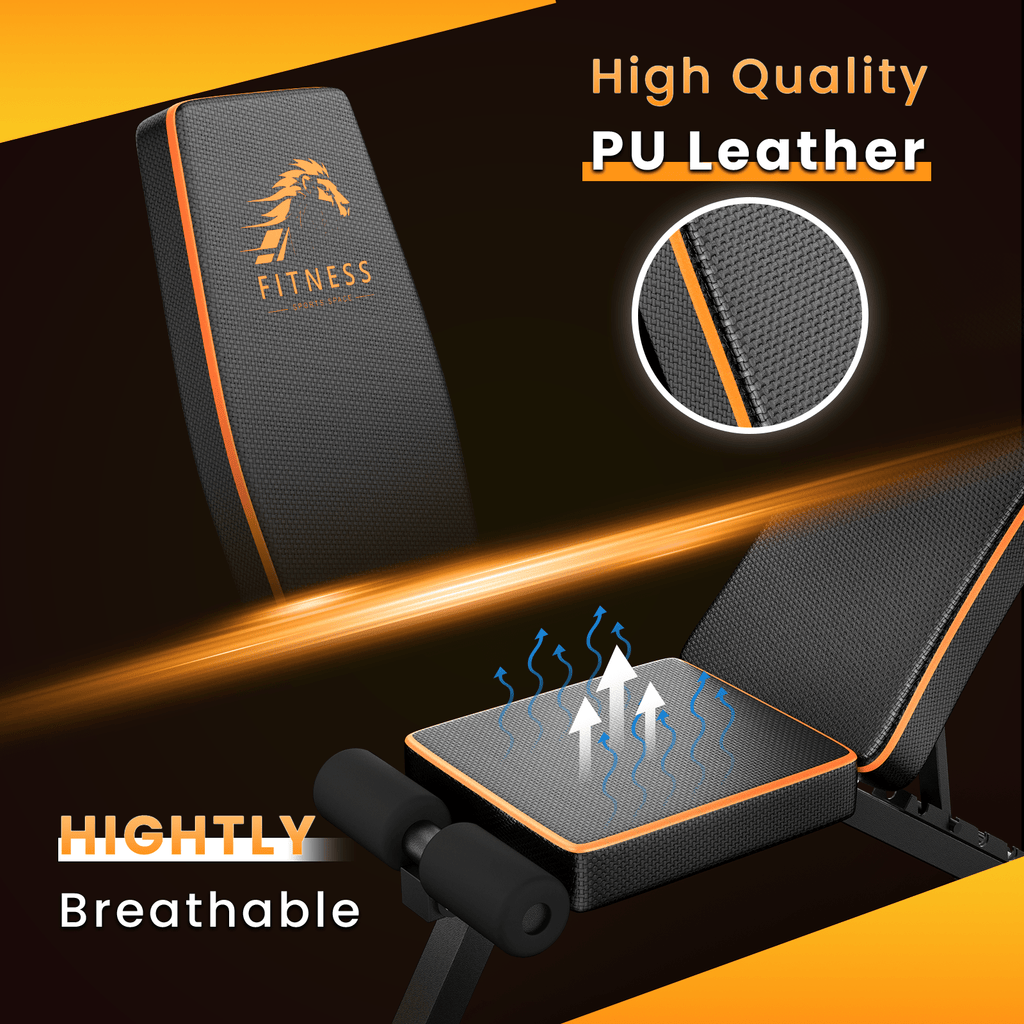 GartistGo Banc de musculation pliable et ajustable, 300KG/660LB Banc de musculation pliable et rapide pour la maison, l'entraînement, la salle de sport