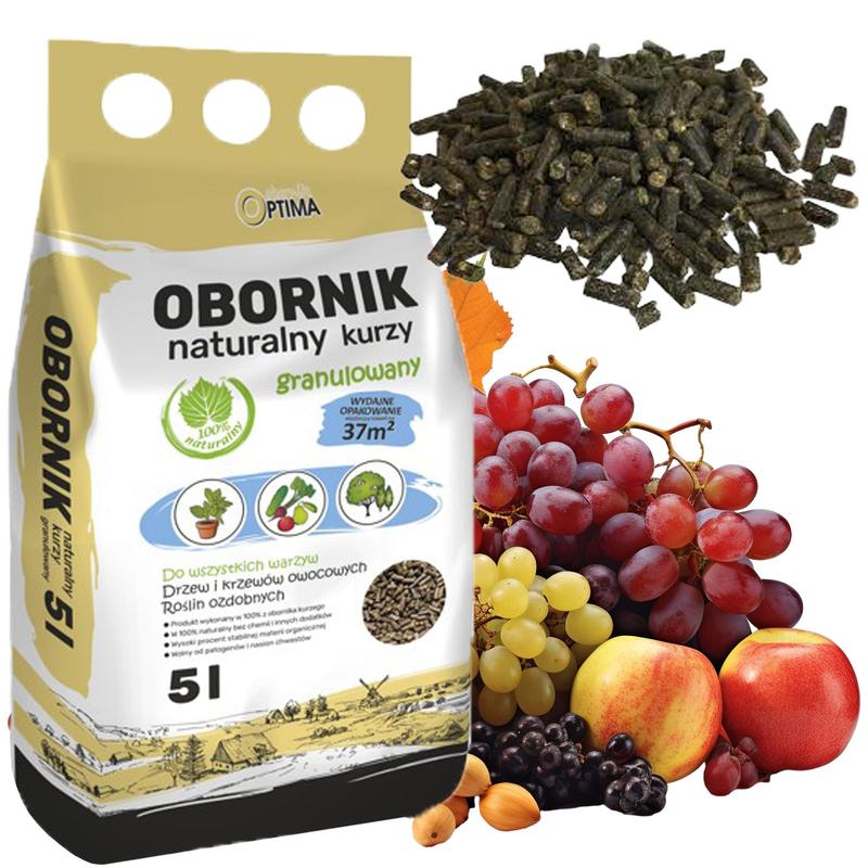 Optima Fumier de Poulet Granulé Naturel 5L Engrais