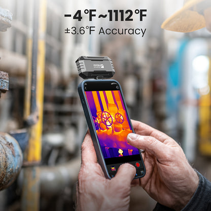 Caméra thermique à infrarouge Thermal Master P1, super résolution 320x340, compatible avec Android et iPhone, plage de haute température 600°C, fréquence d'images 25Hz, idéale pour les inspections résidentielles et la détection de fuites de tuyaux