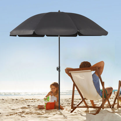 Parasol de balcon Sunula 180 cm avec pied béquille, housse de , inclinaison et réglage en hauteur, parasol de plage pour balcon, jardin et terrasse