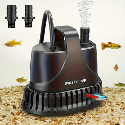 Pompe à eau submersible 211 GPH, pompe de fontaine 15 W, pompe pour aquarium, pompe à eau 800 L/h avec cordon d'alimentation de 213,36 cm pour fontaine de jardin, nappe phréatique, cascade, aquarium, étang, culture hydroponique, sans batterie