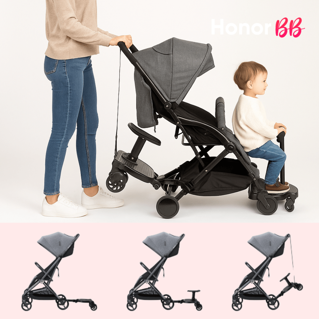 Honor BB Planche Universelle Roalleasy pour Poussettes – Support Stable et Sécurisé pour Enfant, Facile à Installer, Compatible avec la Plupart des Poussettes, Confortable et Pratique pour Déplacements en Famille, Idéal pour Marcher et Voyager avec Bébé e