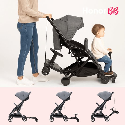 Honor BB Planche Universelle Roalleasy pour Poussettes – Support Stable et Sécurisé pour Enfant, Facile à Installer, Compatible avec la Plupart des Poussettes, Confortable et Pratique pour Déplacements en Famille, Idéal pour Marcher et Voyager avec Bébé e