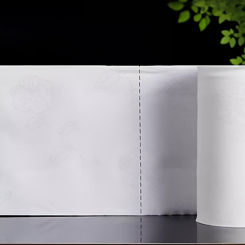Rouleaux de Papier Toilette Doux et Durables - Sans Formaldéhyde, Sans Parfum, Pâte à Bois Pure, 2 Feuilles pour Usage Polyvalent dans les Salles de Bain Domestiques et Hôtelières | Compatible avec Distributeur, Essentiels d'Entretien Économiques