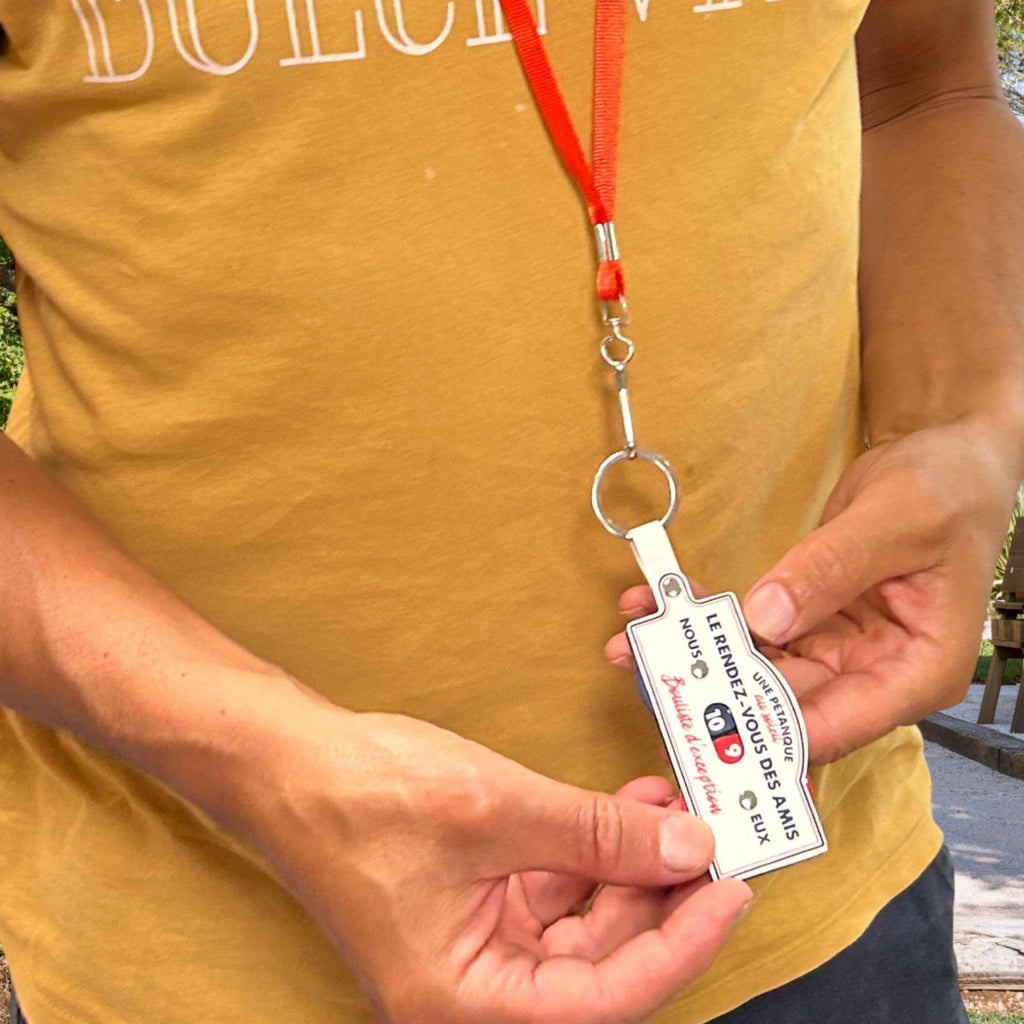 THE REPLICANT Porte Clés avec Tour de Cou/Marqueur de Points Pétanque