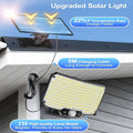 2/1pc Lampes Murales Solaires, avec Télécommande, Lampe Solaire d'Extérieur pour Jardin, Détecteur de Mouvement PIR, 3 Modes d'Éclairage, IP65, avec Câble de 5M, Lampe Solaire de Jardin 2En1 Intérieur & Extérieur, 230LED, Grand Angle, pour Cour, Rue, Cour