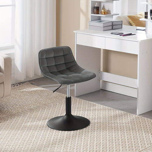 Tabouret de Bar, Tabouret Pivotant, Chaise de Bureau à Domicile, Tabouret Réglable en Hauteur, Siège en Velours