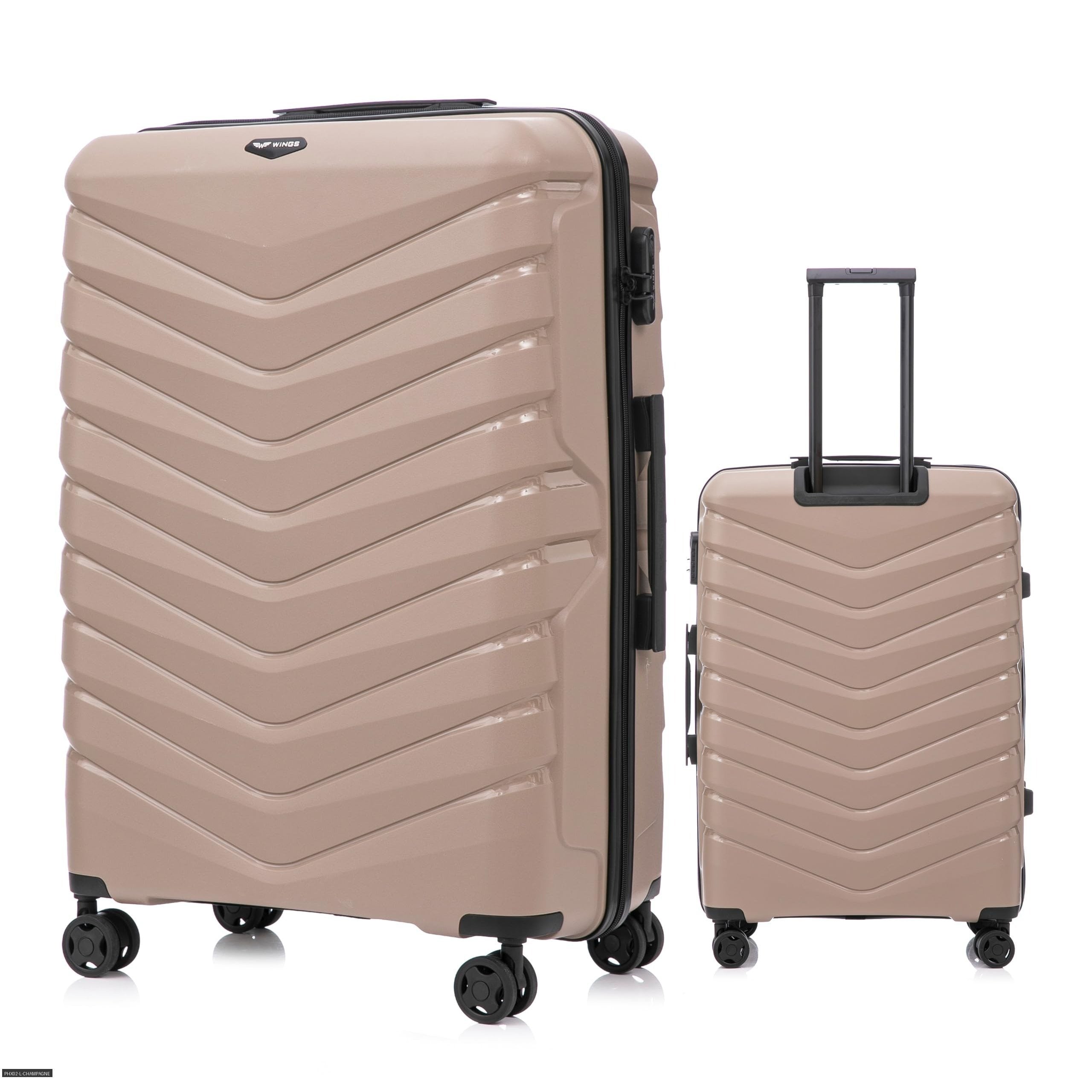 Options de bagages / Polypropylène TSA / 28" 24" 20" 18" pouces / Dimensions environ 75 x 50 x 30 cm ou 68 x 41 x 25 cm ou taille cabine 55 x 40 x 20 cm ou bagage à main 50 x 34 x 18 cm avec roues amovibles / Bagage à main ABS+ de haute qualité, bagage de