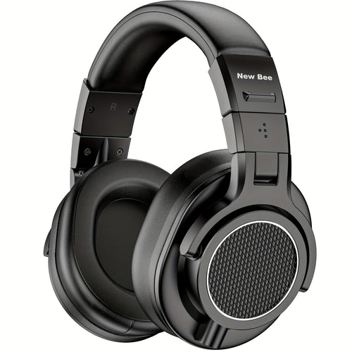 Casque de Studio Professionnel Filaire, Audio Haute Résolution, Coussinets Confortables et Doux, Adaptateur 6.35mm pour Enregistrement, Mixage, DJ et Diffusion - Noir