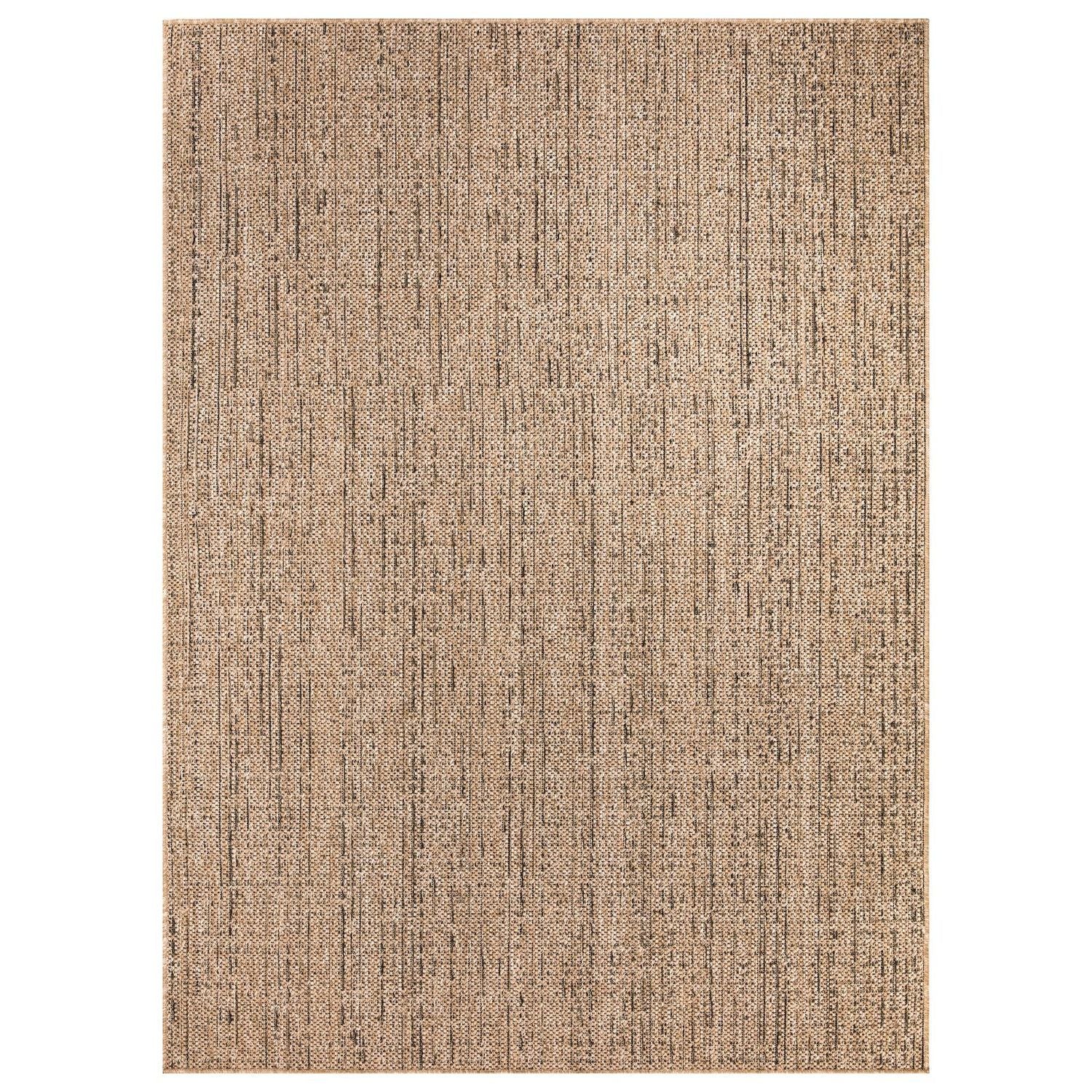 Tapis d'extérieur moderne, facile d'entretien et à motifs pour balcon, terrasse et salon, tapis de course robuste pour intérieur et extérieur
