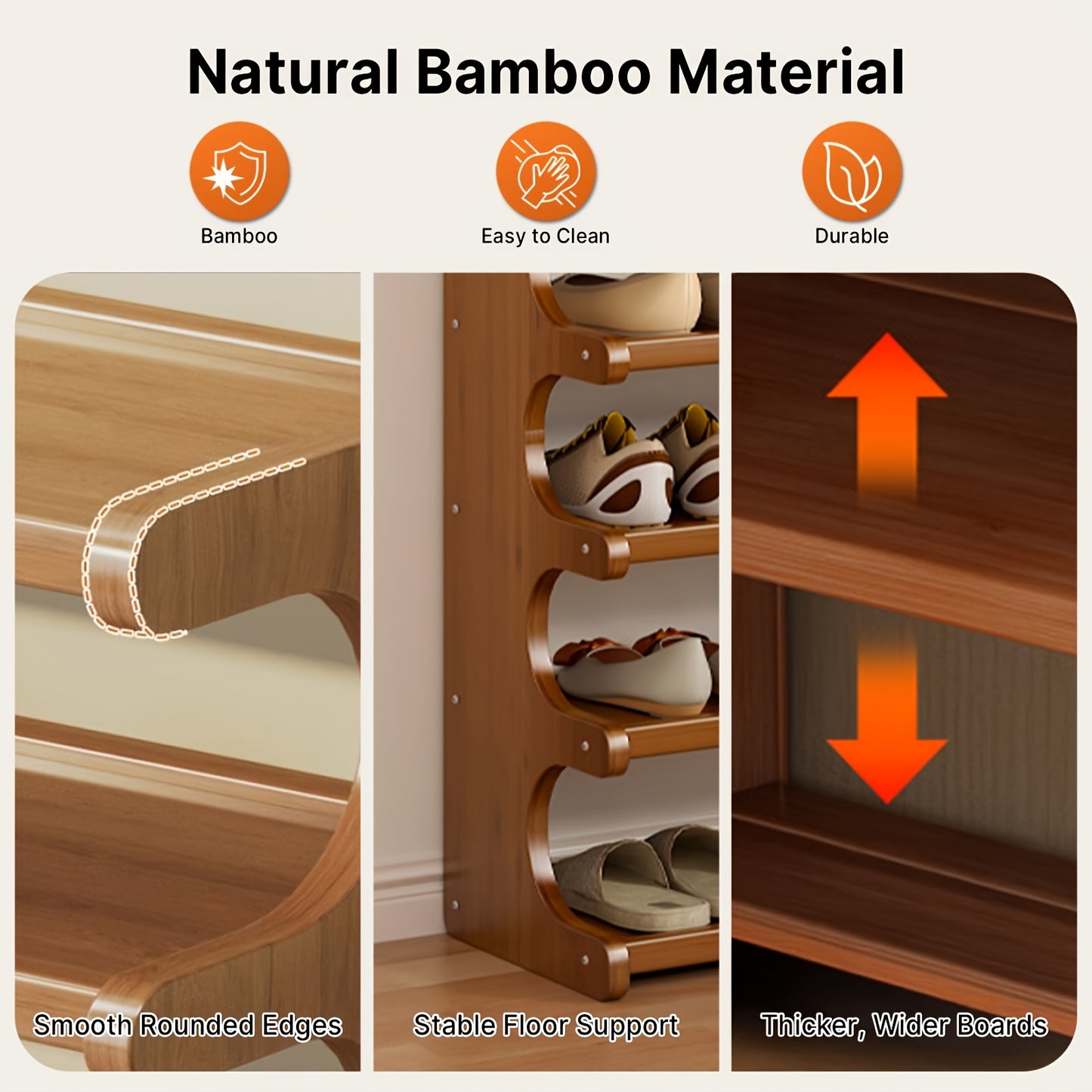 Un meuble à chaussures compact à 7 niveaux conçu pour les espaces d'angle dans les maisons, les résidences étudiantes ou les locations, maximisant l'efficacité du stockage. Ces armoires à chaussures s'intègrent bien dans divers types de pièces.