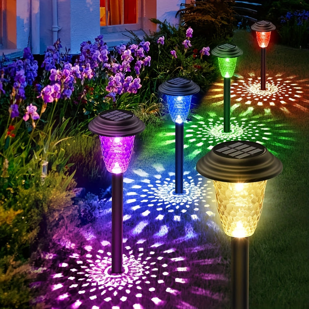 8 pièces Lumières Solaire Extérieure Améliorées, Lumières de Jardin Solaire Lumineuses, Lumières Solaire Extérieure Automatique Marche/Arrêt, pour Jardin, Allées, Pelouse, Terrasse, Chemins