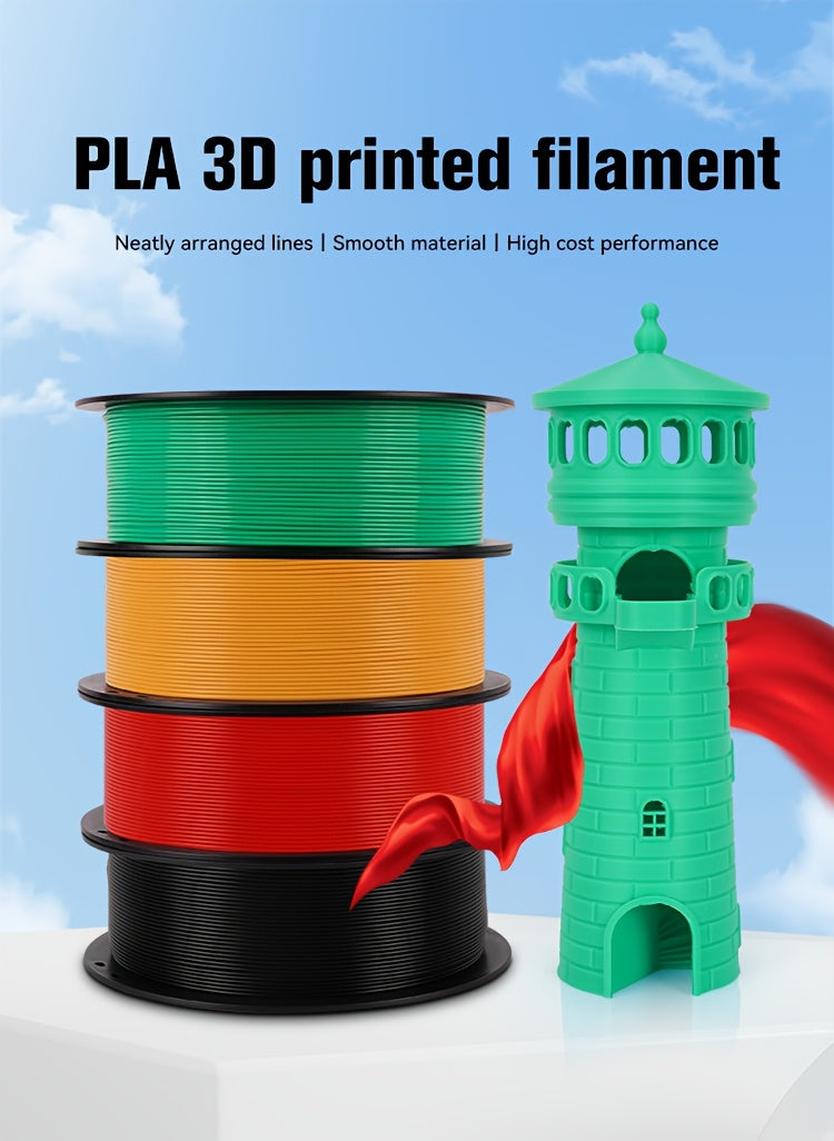 Filament d'imprimante 3D KINGROON PLA 10 kg 1,75 mm 2,2 lbs (1 kg)/rouleau, qualité sans bulles pour la plupart des imprimantes 3D FDM, matériau d'impression 3D