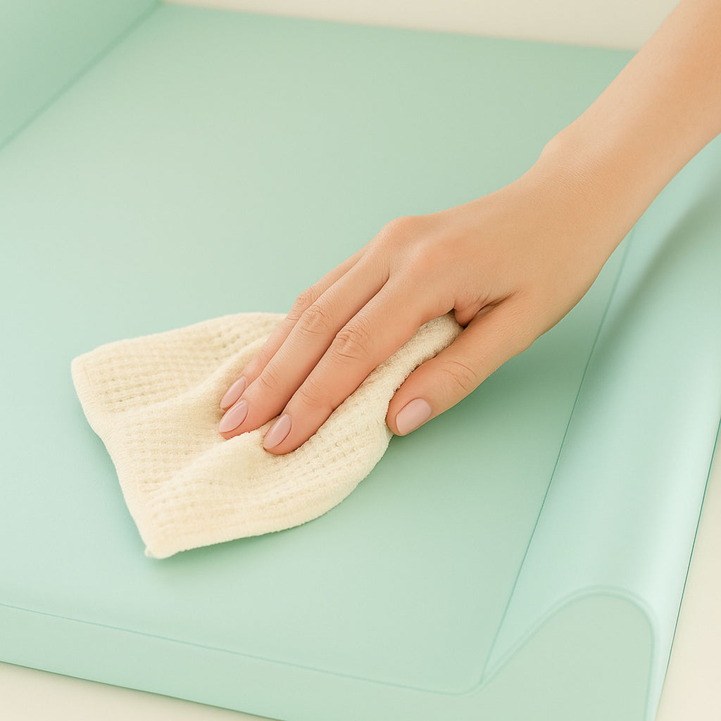 AMIKU, Matelas à langer doux pour bébés, Coussin à langer pour bébé, Mousse profilée pour changer les bébés, Coussin pour table ou commode, 50Cmx70Cm, Produit pour le soin des bébés, Sûr, Fabriqué en Europe, pour la maternelle, 100% imperméable, 100% anti